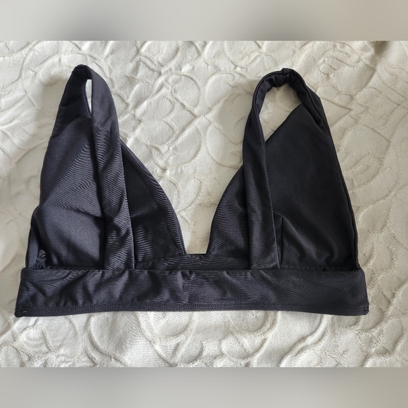 Volcom Plunge Black Swim Top - Picture 2 of 6